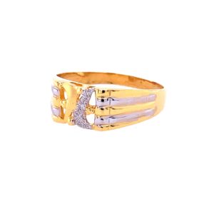 22k yellow gold cory plain ring