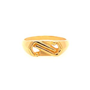22k Yellow Gold Mystic Plain Ring