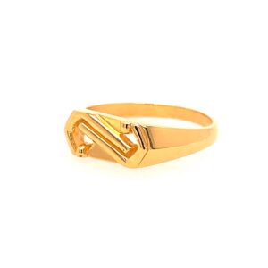 22k Yellow Gold Mystic Plain Ring