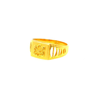 22k yellow gold stark plain ring