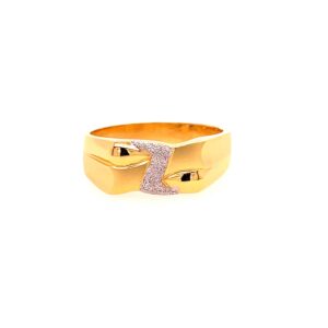 22k Yellow Gold Dazzling Plain Ring