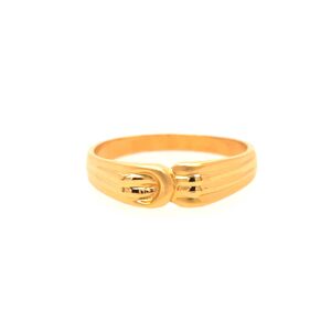 22k yellow gold plain ring
