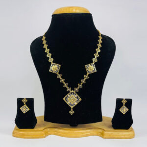 22k Gold Plain Beautiful Turkish Necklace Set