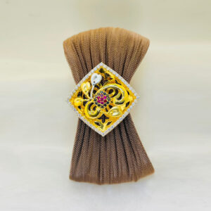 22k Gold Flora Aura Stone Bracelet