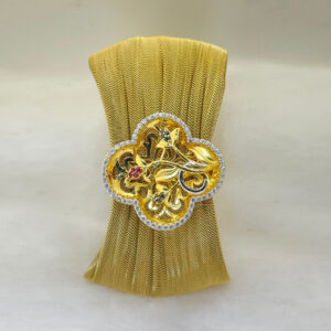 22k Gold Flaming Passion Stone Bracelet
