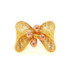 22k gold turkish butterfly ring