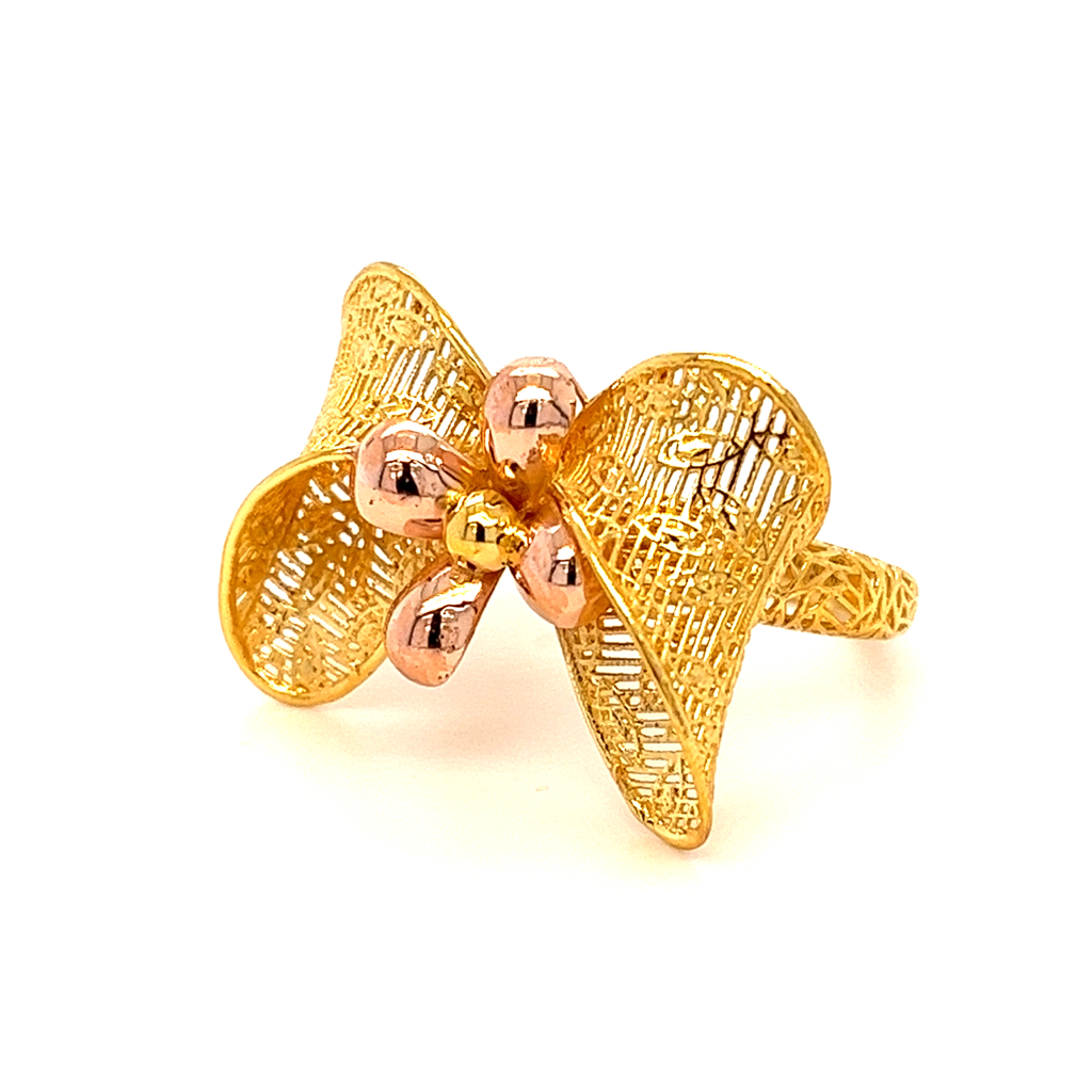 22k gold turkish butterfly ring - Image 2