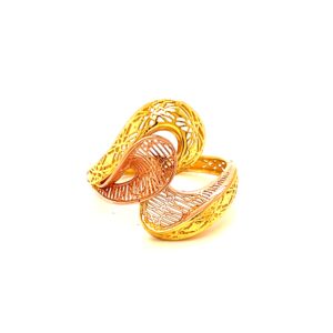 22k gold turkish disco chic ring