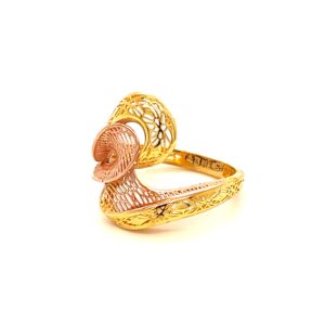 22k gold turkish disco chic ring