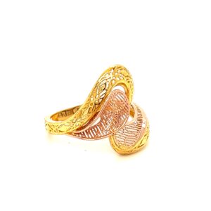 22k gold turkish disco chic ring
