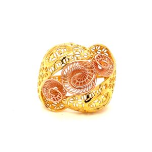 22k gold turkish pasny flower ring