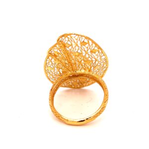 22k gold turkish flare ring