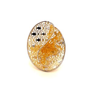 22k gold turkish flare ring