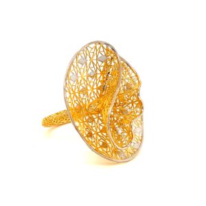 22k gold turkish flare ring