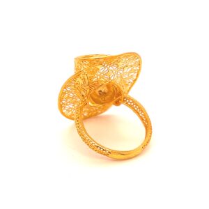 22k gold turkish spin gold ring
