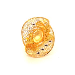 22k gold turkish spin gold ring
