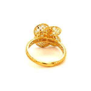 22k gold turkish curling ring