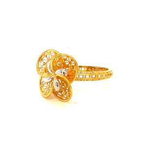 22k gold turkish curling ring