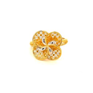 22k gold turkish curling ring