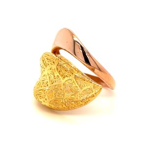 22k gold turkish overlay ring