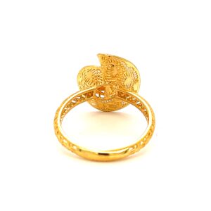 22k gold turkish ojo ring