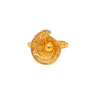 22k gold turkish ojo ring