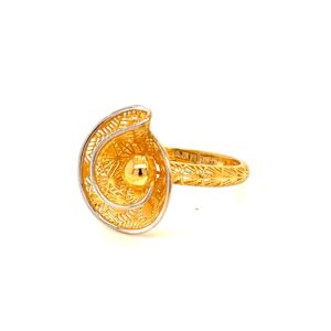 22k gold turkish ojo ring