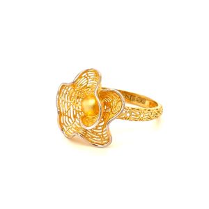 22k gold turkish courvy ring