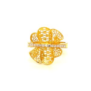 22k gold turkish floris ring