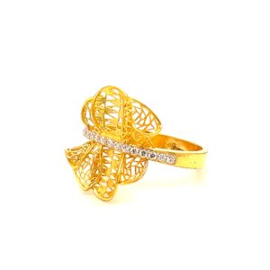 22k gold turkish floris ring