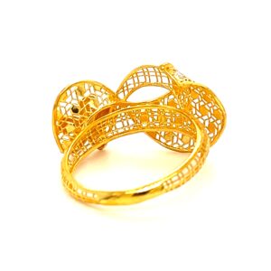 22k gold turkish sheild ring