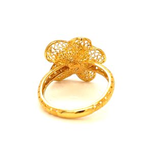 22k gold turkish morning glory ring