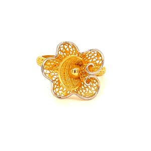 22k gold turkish morning glory ring