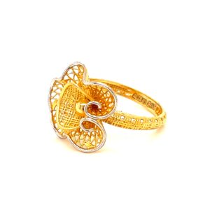 22k gold turkish morning glory ring