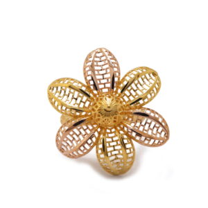 22k yellow carnation gold ring