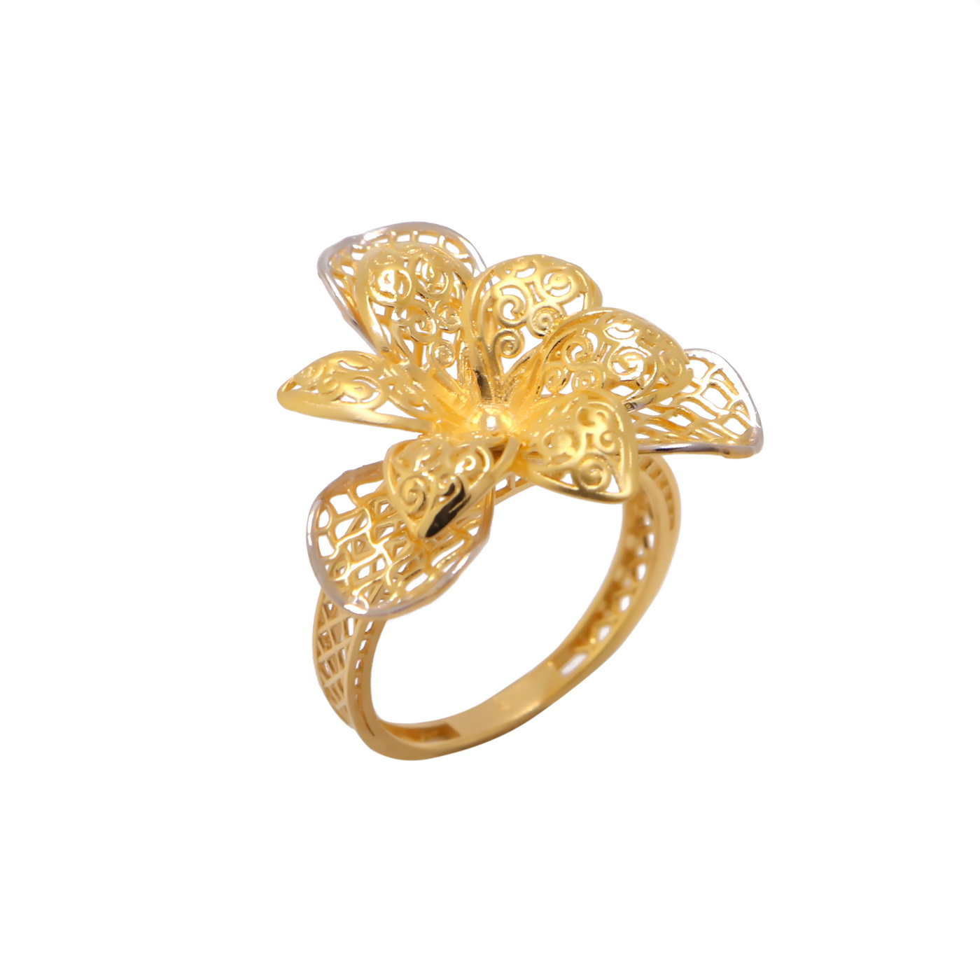 22k yellow gold razzle dazzle ring - Image 2