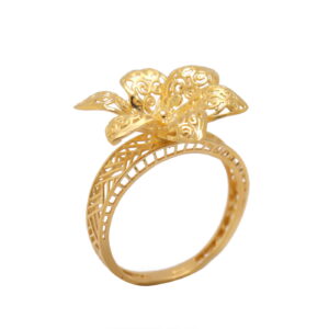 22k yellow gold sunshine ring