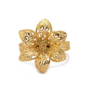 22k yellow gold sunshine ring