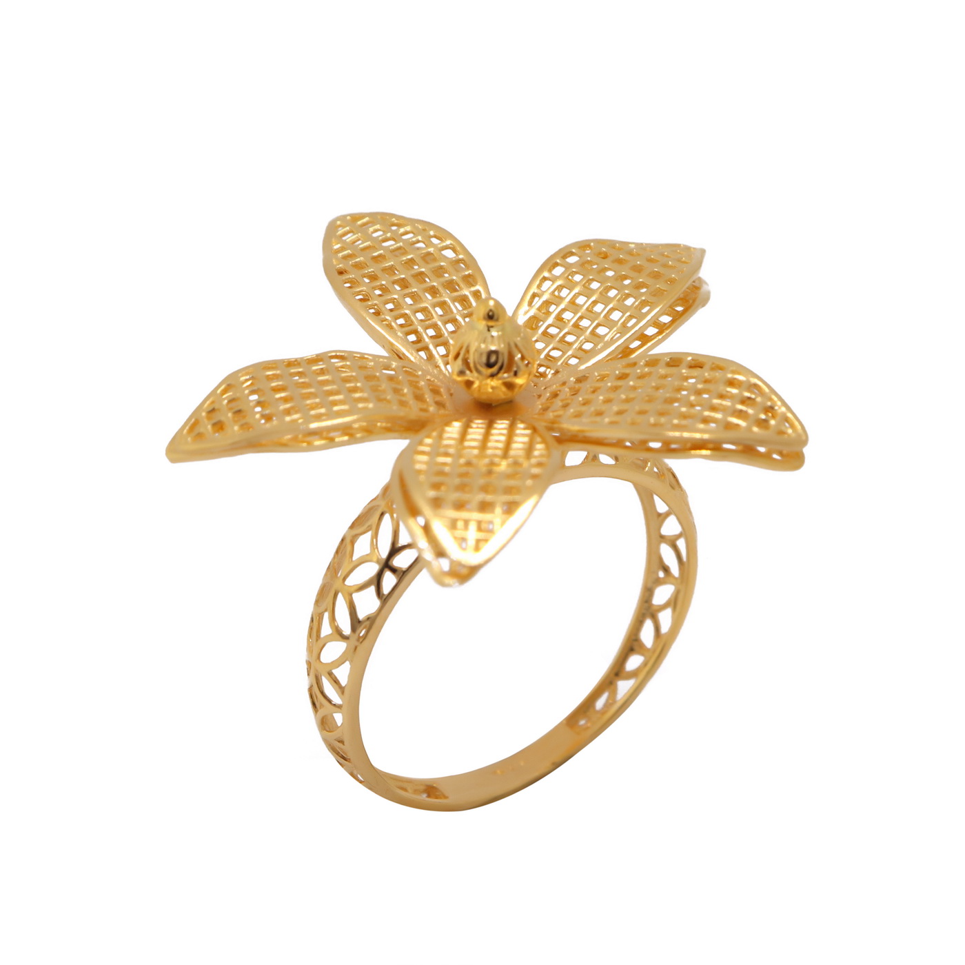 22k yellow gold classic ring - Image 2