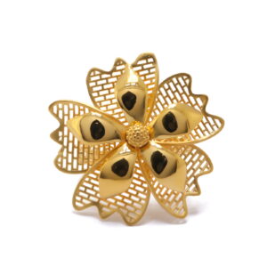 22k yellow gold evergreen sheen ring