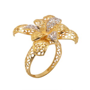 22k yellow gold charming ring