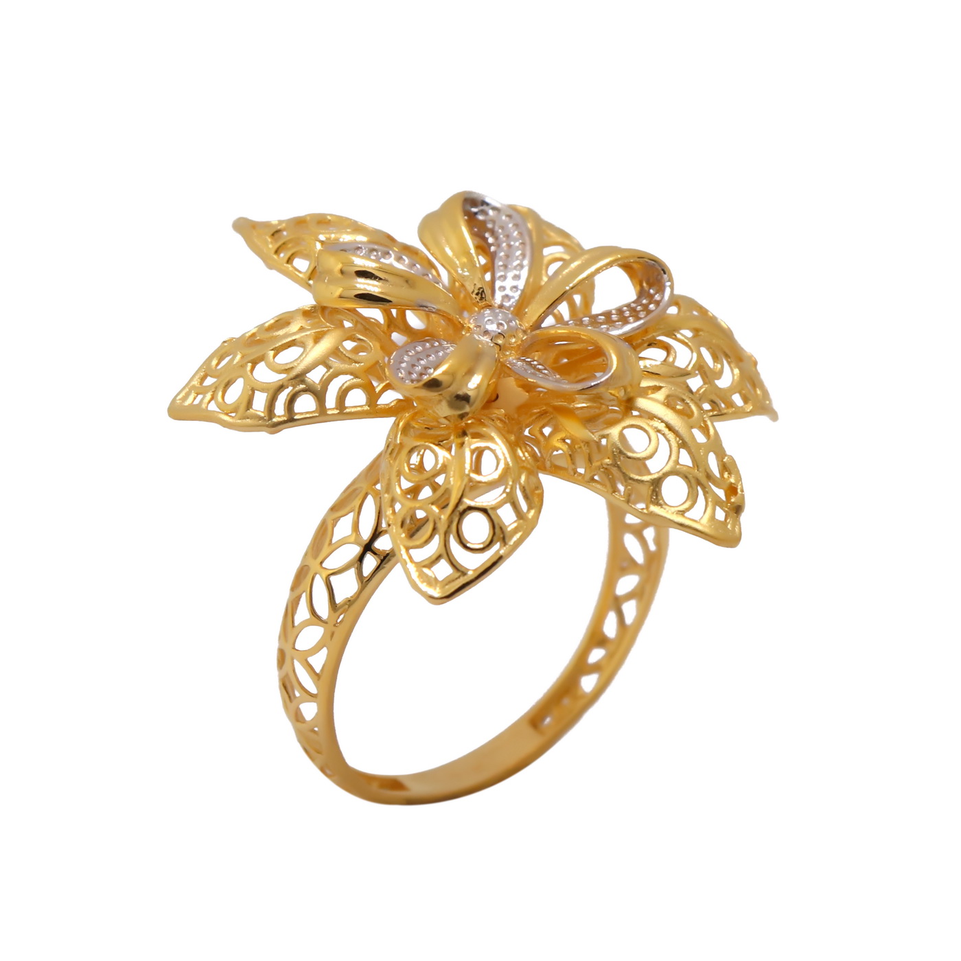 22k yellow gold elegant ring - Image 2
