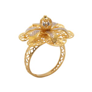 22k yellow gold graceful ring