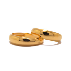22k yellow gold plain tillit rings