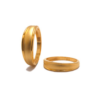 22k  yellow gold plain cutluk rings