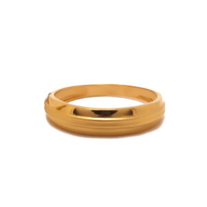 22k  yellow gold plain aphaea rings