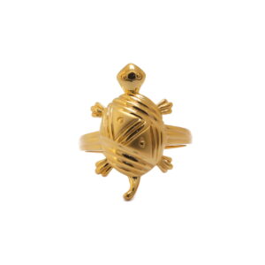 22k Gold Plain Tortoise Ring