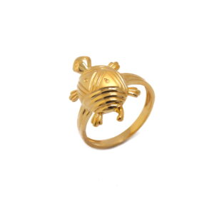 22k Gold Plain Tortoise Ring