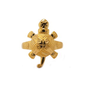 22k Gold Plain Tortoise Ring