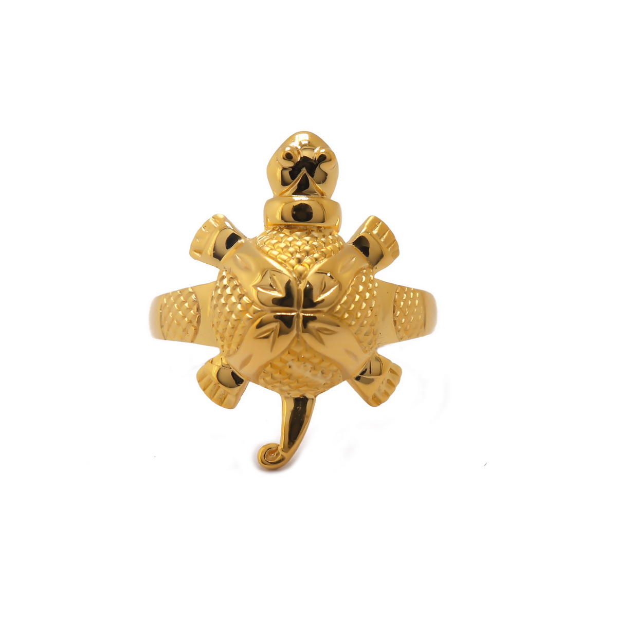 22k Gold Plain Tortoise Ring - Image 2